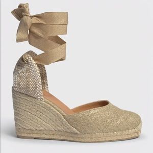 Gold NEW NEVER WORN Castañer espadrille wedges! (didn’t fit me unfortunately)